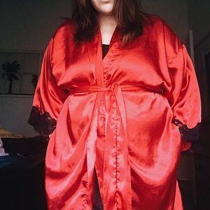 Frederick’s Silky Robe